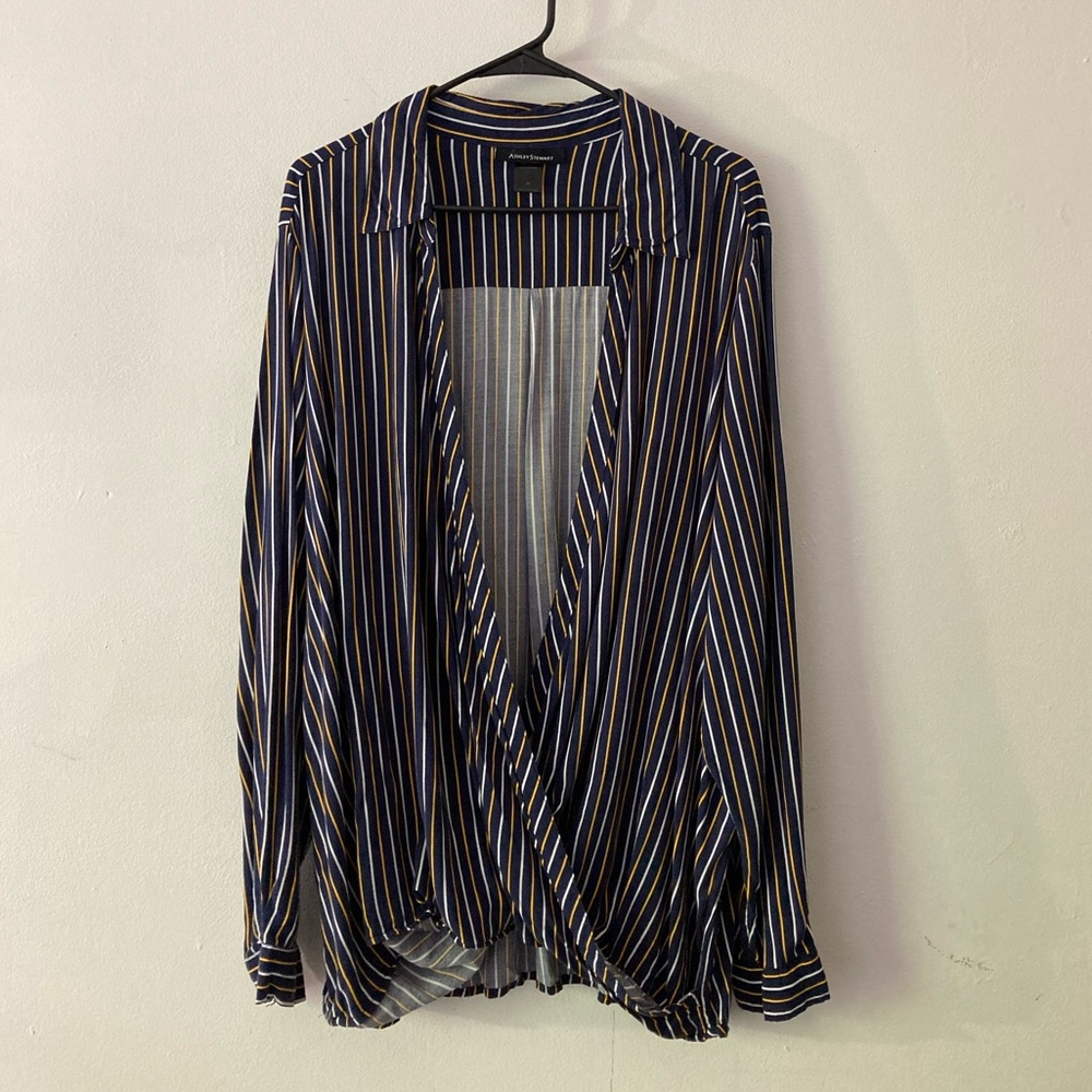 Ashley Stewart Striped Blouse, Size 26